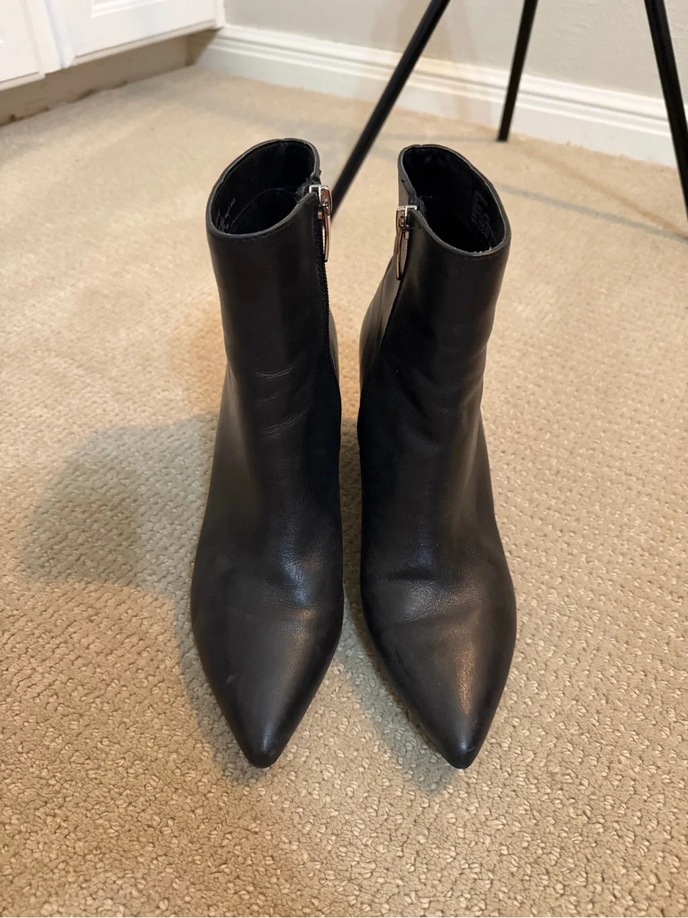 Steve Madden Black Pointed Toe Women's Ankle Boots